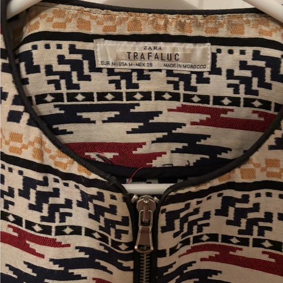 Zara Multicolor Patterned Bomber Jacket - Picture 2 of 3